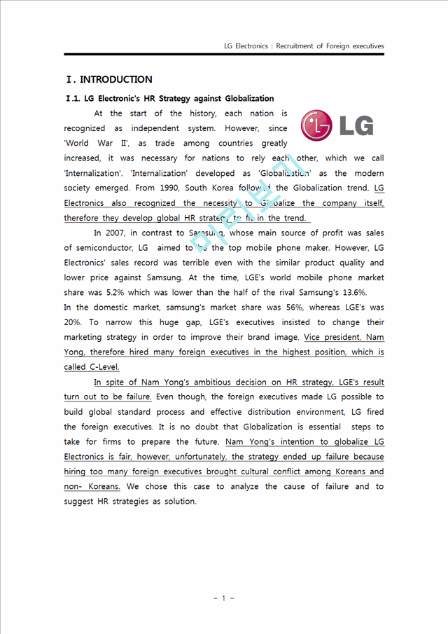 LG Electronics  Recruitment of Foreign executives   (3 )